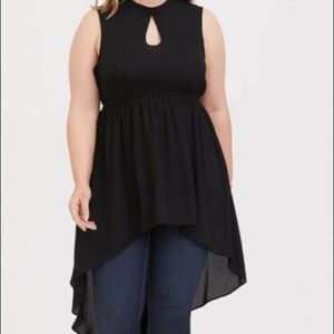 Black baby doll tunic